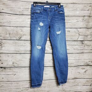 Eunina Kitty Low Rise Skinny Crop Jeans Size 7